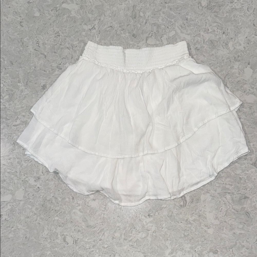 Hollister White Layered Skirt - Picture 2 of 5